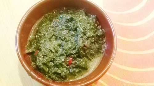 шпинат для зеленого чатни